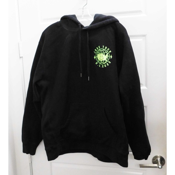 J.‎ Balvin Jose 2022 Tour Hoodie Sweater Size Men's Large Pullover Neon Concert - Picture 2 of 3